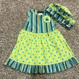 Zaza couture sundress and hat size 24